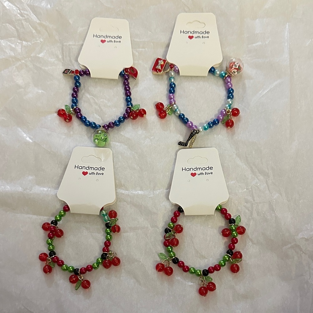 Vibrant Handmade Beaded Bracelets Set